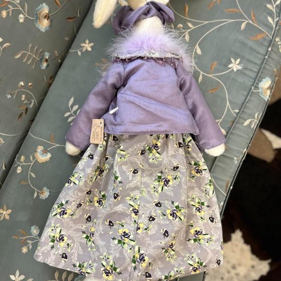 Unique One of a Kind Hand Made Rabbit Collectible Doll - Picture 5 of 7